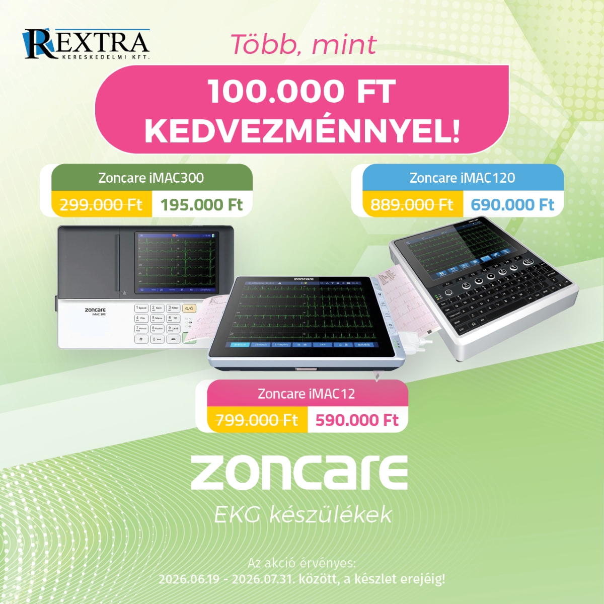 Zoncare EKG-k azonnali elérhetőséggel